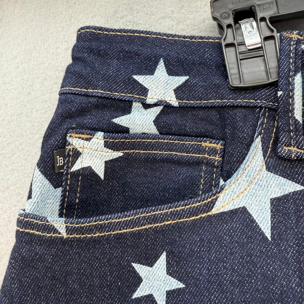 Judy Blue Jeans Women's 20W Dark Blue Star Print Flare Leg Tall Jeans Patriotic - Picture 6 of 15
